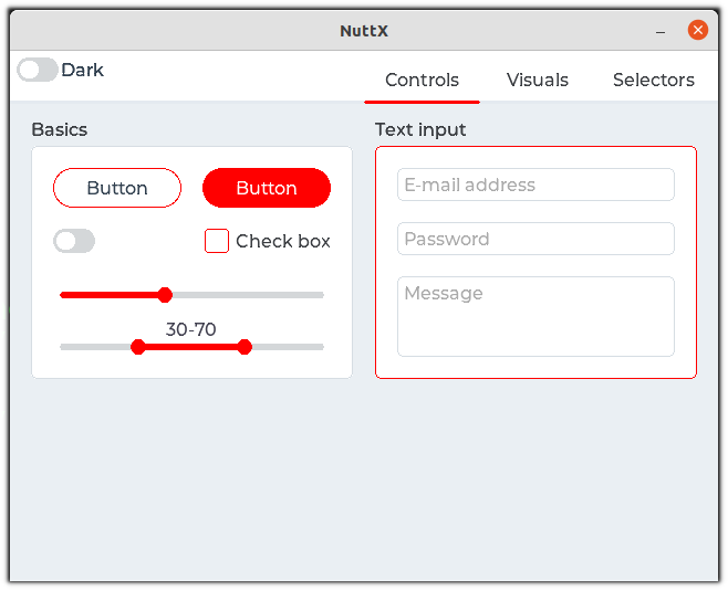 LVGL Demo running in the NuttXs
simulator